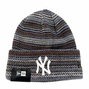 NEW ERA Multi Border Cuff Knit New York Yankees Beanie